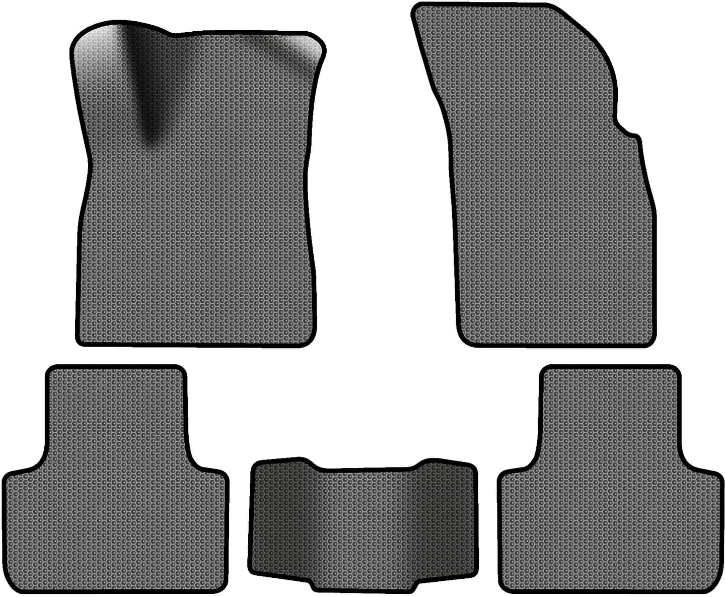 EVA коврики в салон авто EVAtech для Q7 (4M) 5 seats Audi 2015 2 поколение SUV USA (AU43765CE5SGB)