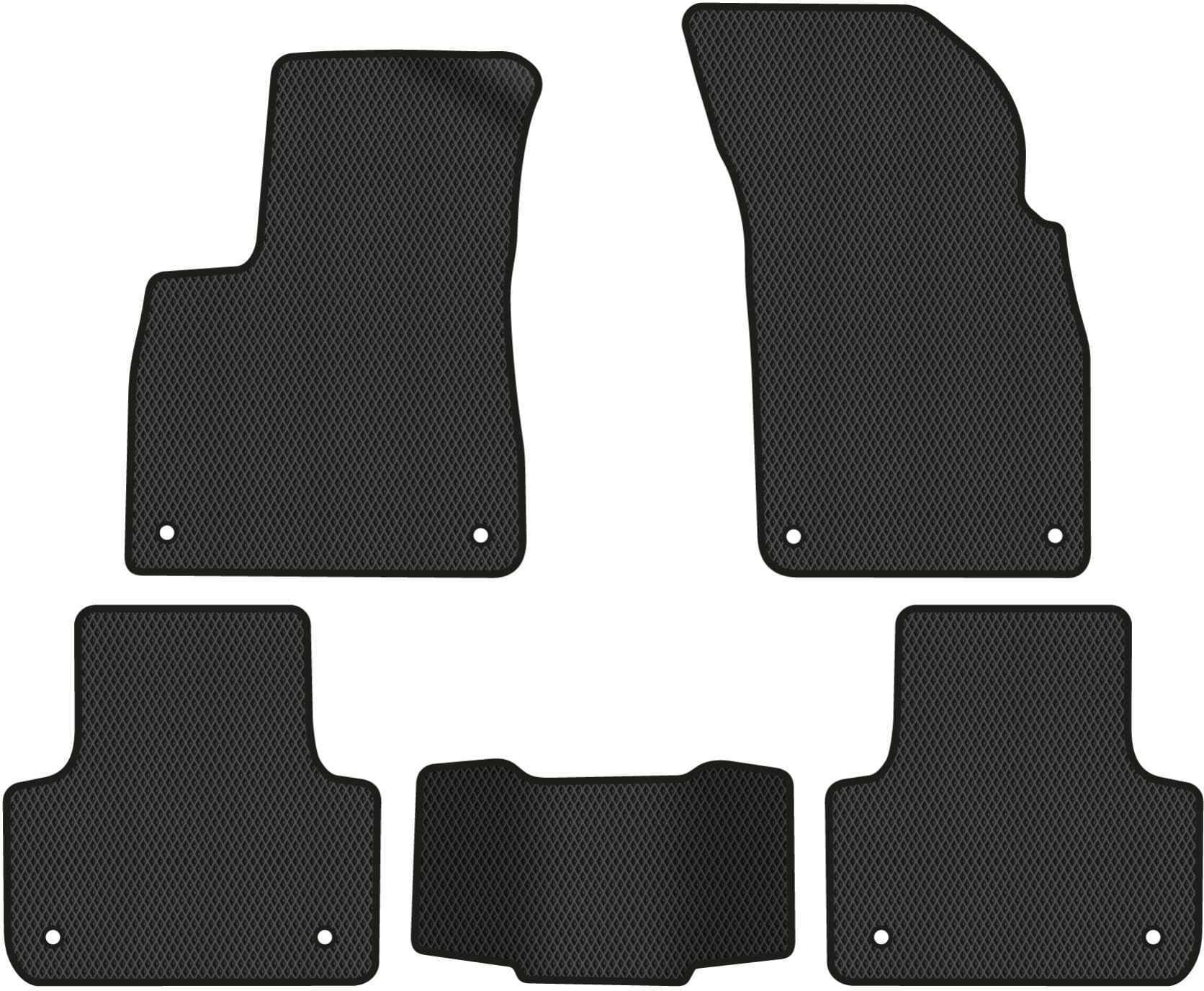 EVA коврики в салон авто EVAtech для Q7 (4M) 5 seats Audi 2015 2 поколение SUV USA (AU43765CG5AV8RBB)