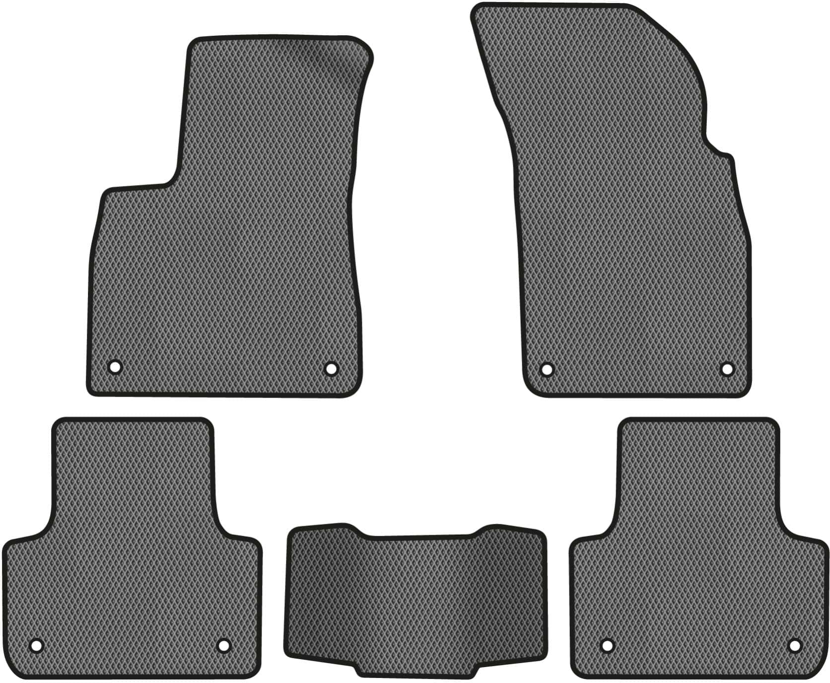 EVA килимки в салон авто EVAtech для Q7 (4M) 5 seats Audi 2015 2 покоління SUV USA (AU43765CG5AV8RGB)