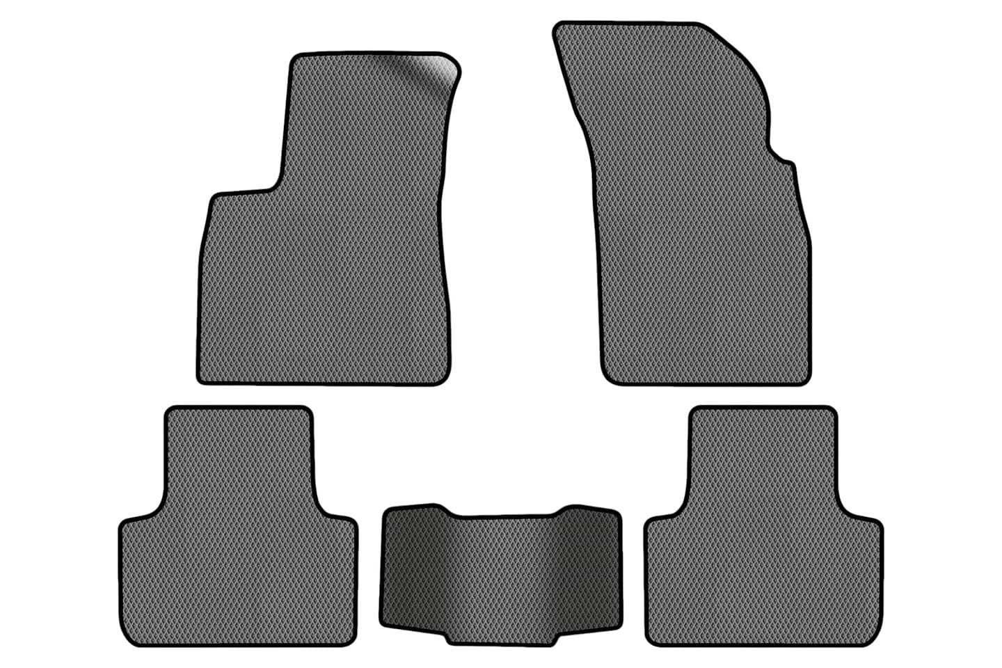 EVA коврики в салон авто EVAtech для Q7 (4M) 5 seats Audi 2015 2 поколение SUV USA (AU43765CG5RGB)