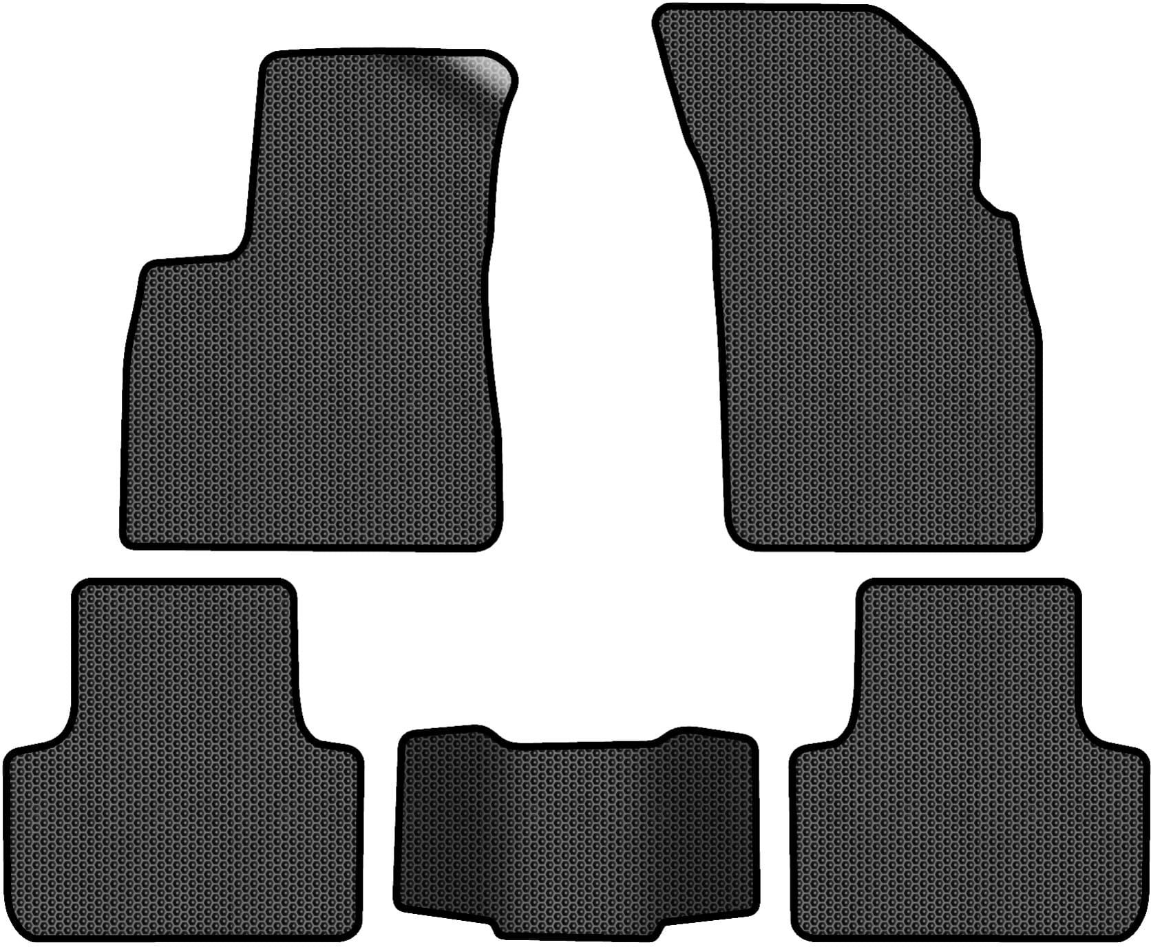 EVA коврики в салон авто EVAtech для Q7 (4M) 5 seats Audi 2015 2 поколение SUV USA (AU43765CG5SBB)