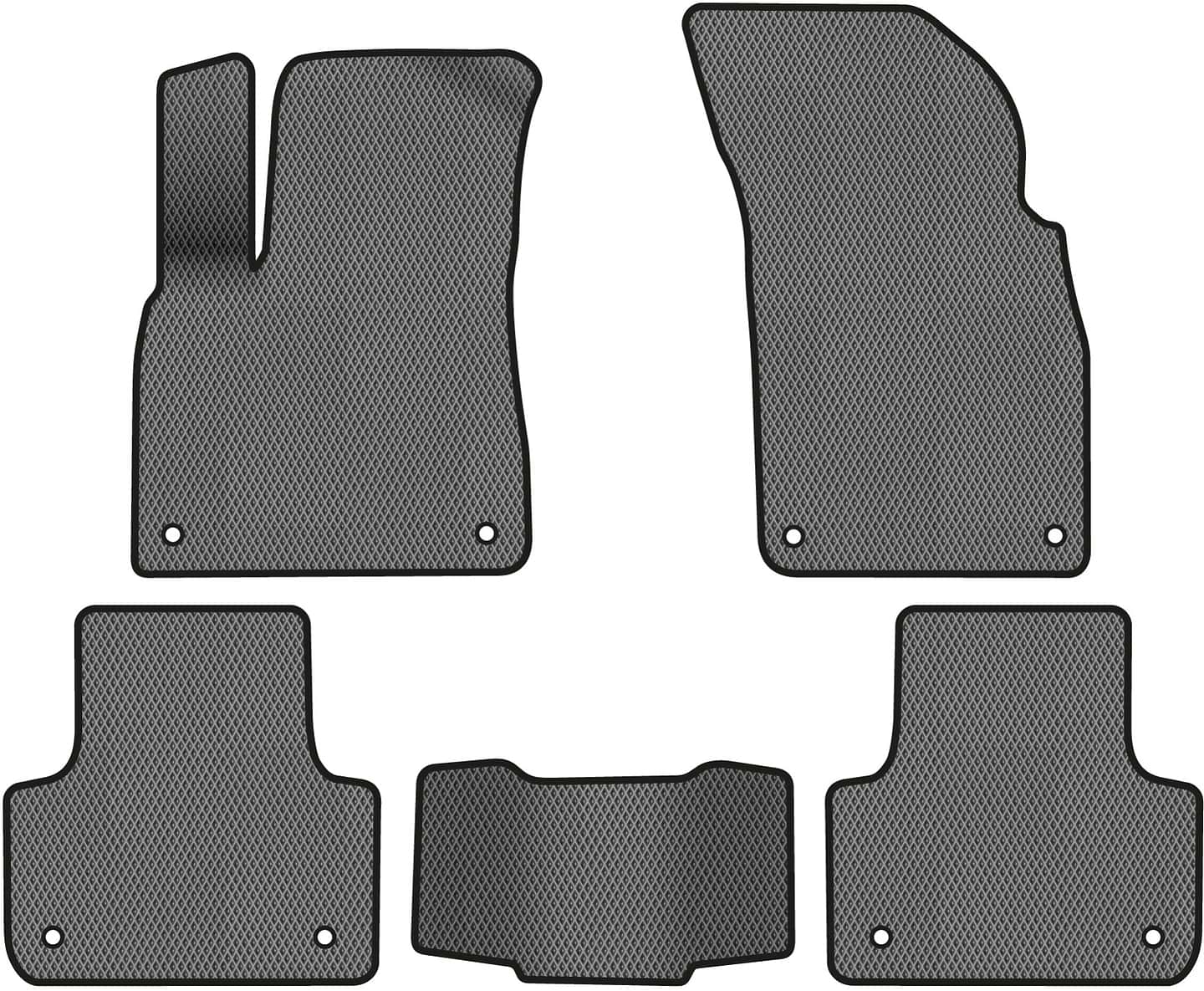 EVA коврики в салон авто EVAtech для Q7 (4M) 5 seats Audi 2015 2 поколение SUV USA (AU43765CV5AV8RGB)