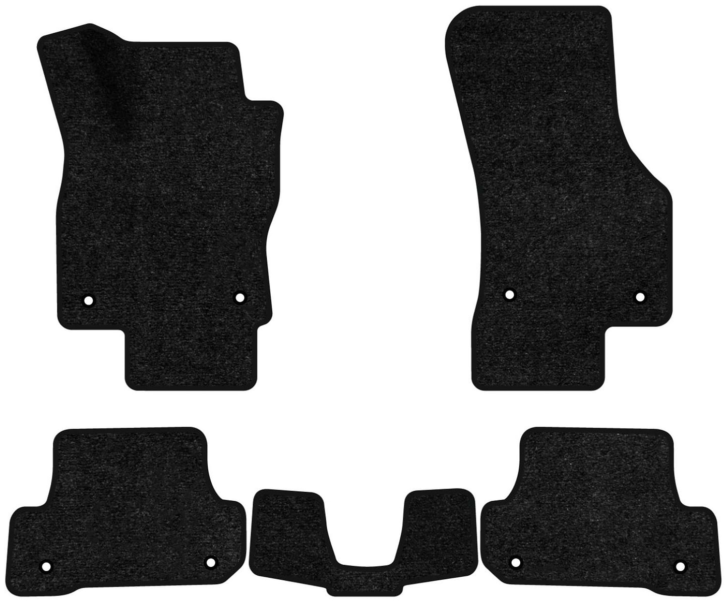 Коврики ворсовые в салон авто EVAtech Standard для Audi A3 (8V) 2012-2020 3 поколение Cabrio USA черный кант AU43852CE5AV8VEB