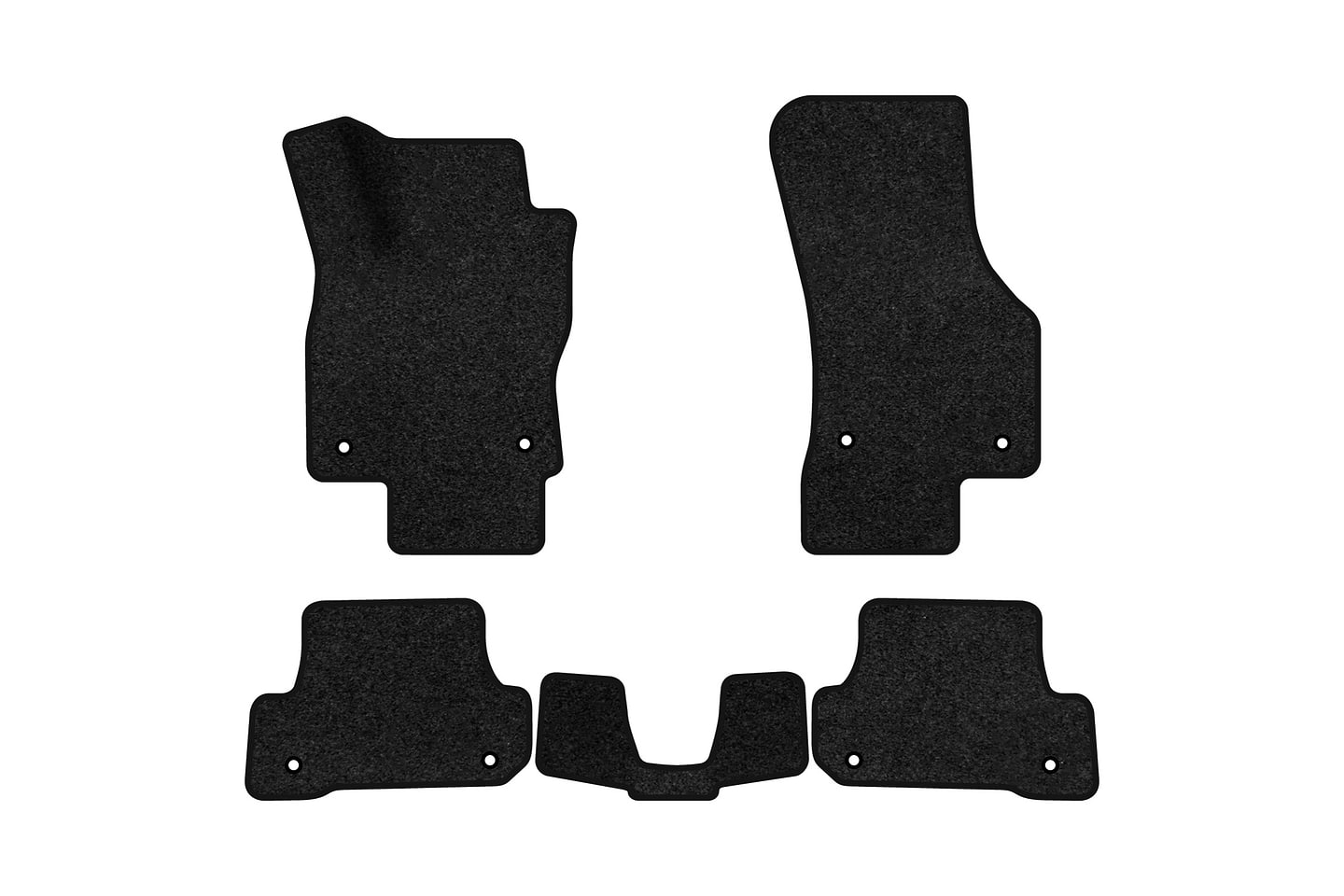 Коврики ворсовые в салон авто EVAtech Premium для Audi A3 (8V) 2012-2020 3 поколение Cabrio USA черный кант AU43852CE5AV8VPB