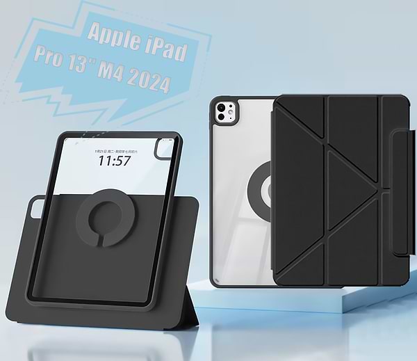 Фото - Чехол для планшета BeCover Ultra Slim Origami Flex с креплением Apple iPad Pro 13" M4 2024 Black (712978)