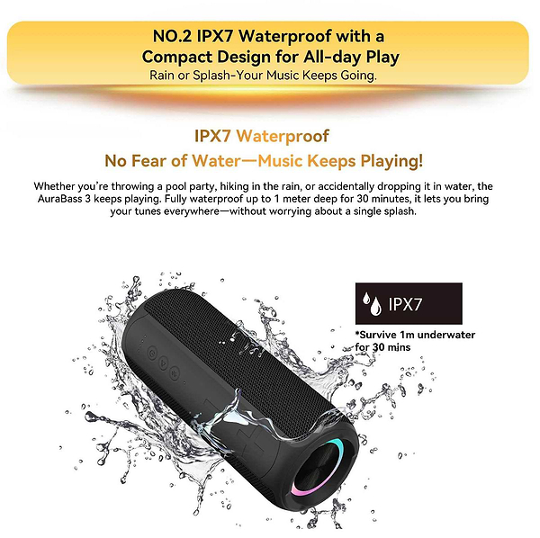 Фото - Портативная акустика Blackview AuraBass 3 Black (6931548324775)