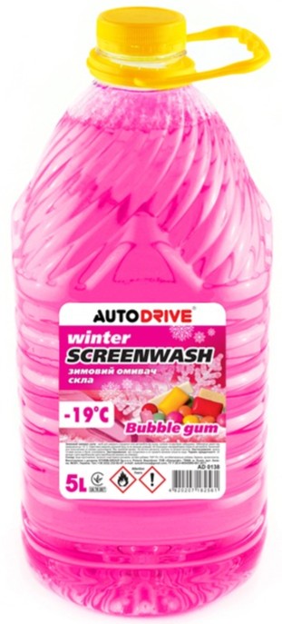 Омивач скла Auto Drive WINTER SCREEN WASH BUBBLE GUM 5 л (AD0138)
