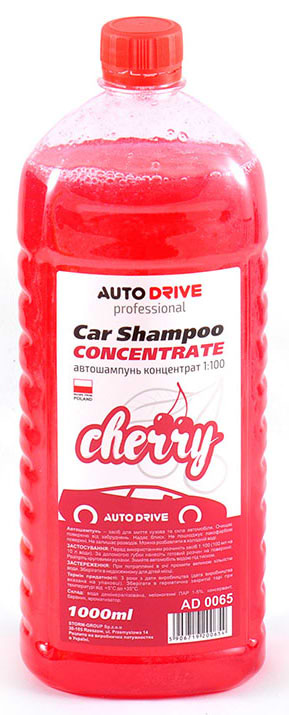 Шампунь для авто Auto Drive Car Shampoo Concentrate Вишня 1:100 1L (AD0065)
