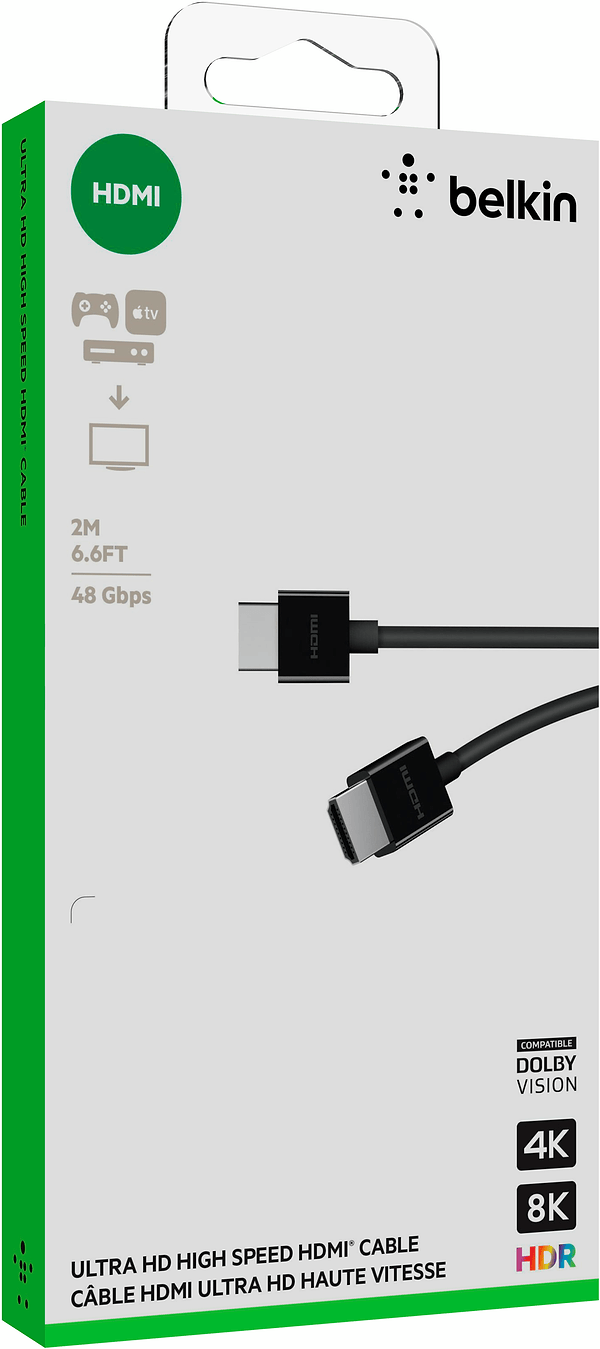 Фото - Кабель HDMI Belkin HDMI (M/M) Belkin 2 м Black (AV10175BT2MBKV2)