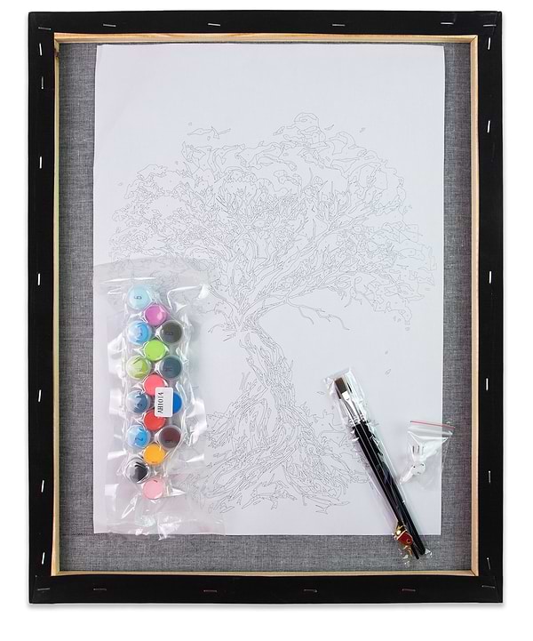 Фото - Картина за номерами Strateg Барвисте кошенятко 40х40 см (AV4040-19)