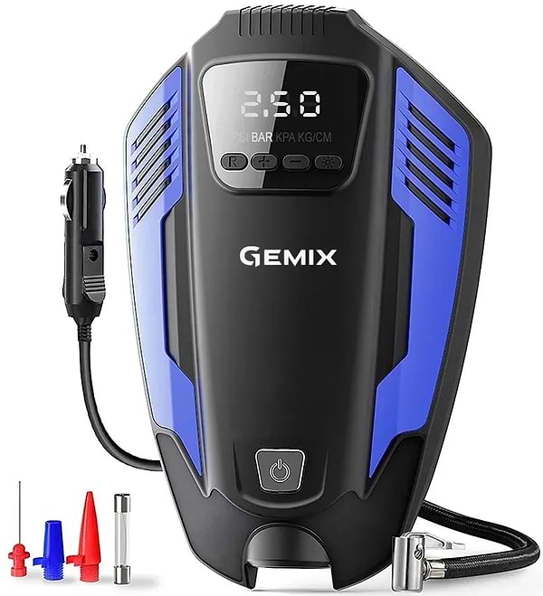 Фото - Автокомпресор Gemix Model E black/blue (GMX.Mod.E.BBl) Фото - Автокомпресор Gemix Model E black/blue (GMX.Mod.E.BBl)