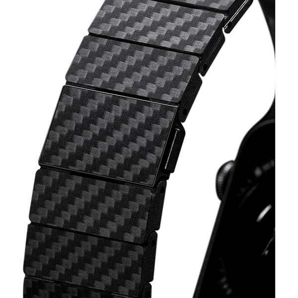 Фото - Ремінець для смарт-годинника Pitaka Carbon Fiber Watch Band Modern Black/Grey for Apple Watch 49/45/44mm (AWB2307)