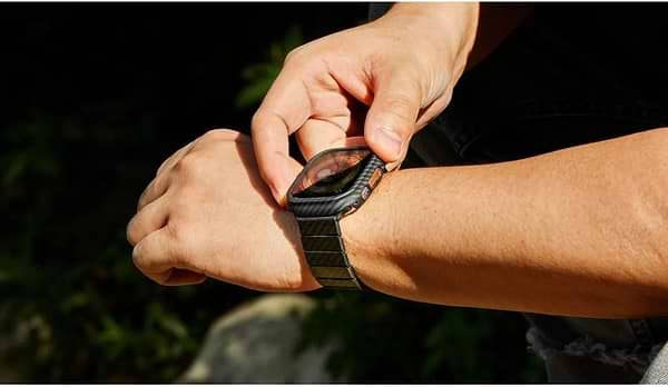Фото - Чехол-бампер для смарт-часов Pitaka Air Case Black/Grey for Apple Watch 10 46mm (AWB2401)