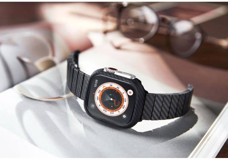 Фото - Чехол-бампер для смарт-часов Pitaka Air Case Black/Grey for Apple Watch 10 46mm (AWB2401)