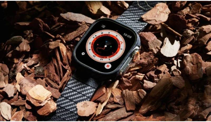Фото - Чехол-бампер для смарт-часов Pitaka Air Case Black/Grey for Apple Watch 10 46mm (AWB2401)