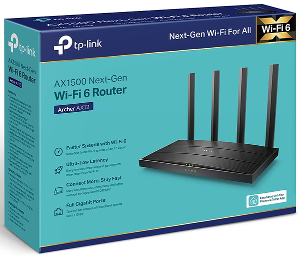 Фото - Уценка - Маршрутизатор интернет WiFi6 TP-Link Archer AX12