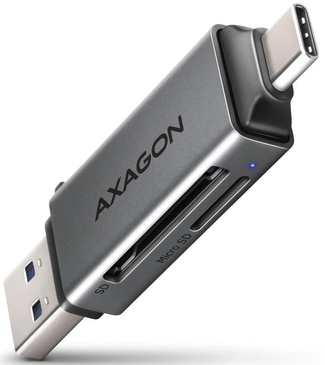 Кардридер AXAGON CRE-DAC SuperSpeed USB-C + USB-A card reader (CRE-DAC)