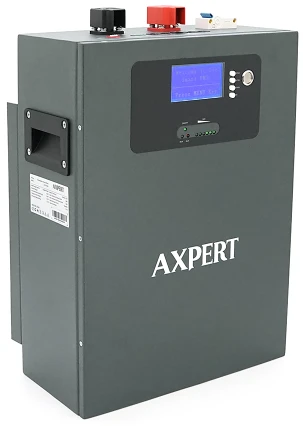 Батарея для сонячного інвертора AXPERT LiFePO4 25.6V 100Ah 2,56kWh BMS100A CAN2.0/RS232/RS485 (27008)