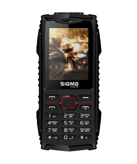 Мобильный телефон Sigma mobile X-treme AZ68 Black-Red - Фото 1