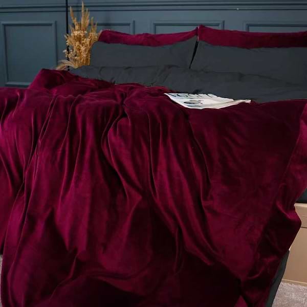 Фото - Комплект постельного белья детский MirSon Велюр Winter Frost 28-0005 + 28-0002 Azalea Velvet 110х140 (2200004006598)