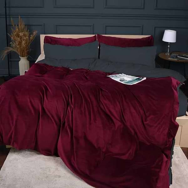 Фото - Комплект постельного белья детский MirSon Велюр Winter Frost 28-0005 + 28-0002 Azalea Velvet 110х140 (2200004006598)