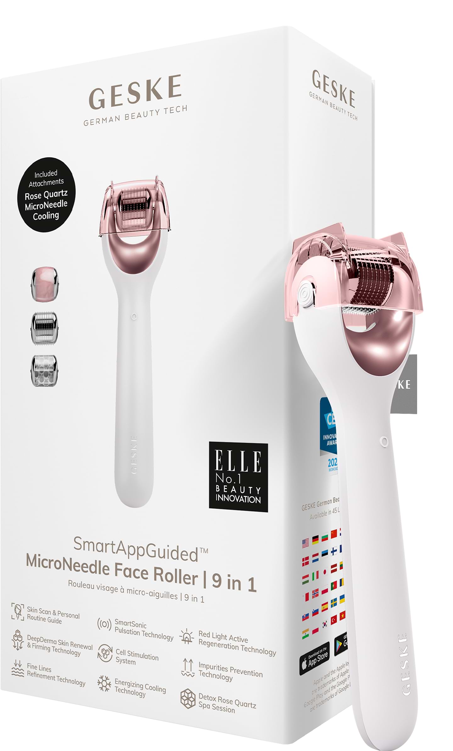 Масажер для обличчя GESKE MicroNeedle Face Roller 9 в 1 (GK000053SL01)