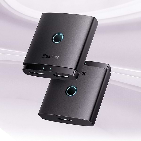 Фото - Перехідник HDMI Baseus AirJoy Series 2-in-1 Bidirectional HDMI Switch Cluster Black (B01331105111-00)