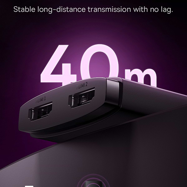 Фото - Перехідник HDMI Baseus AirJoy Series 2-in-1 Bidirectional HDMI Switch with 1m Cable Cluster Black (B01331105111-01)