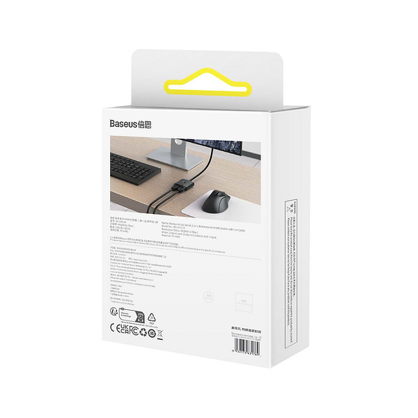 Фото - Перехідник HDMI Baseus AirJoy Series 2-in-1 Bidirectional HDMI Switch with 1m Cable Cluster Black (B01331105111-01)