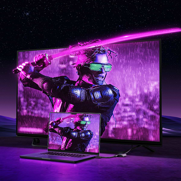 Фото - Перехідник HDMI Baseus AirJoy Series 2-in-1 Bidirectional HDMI Switch with 1m Cable Cluster Black (B01331105111-01)