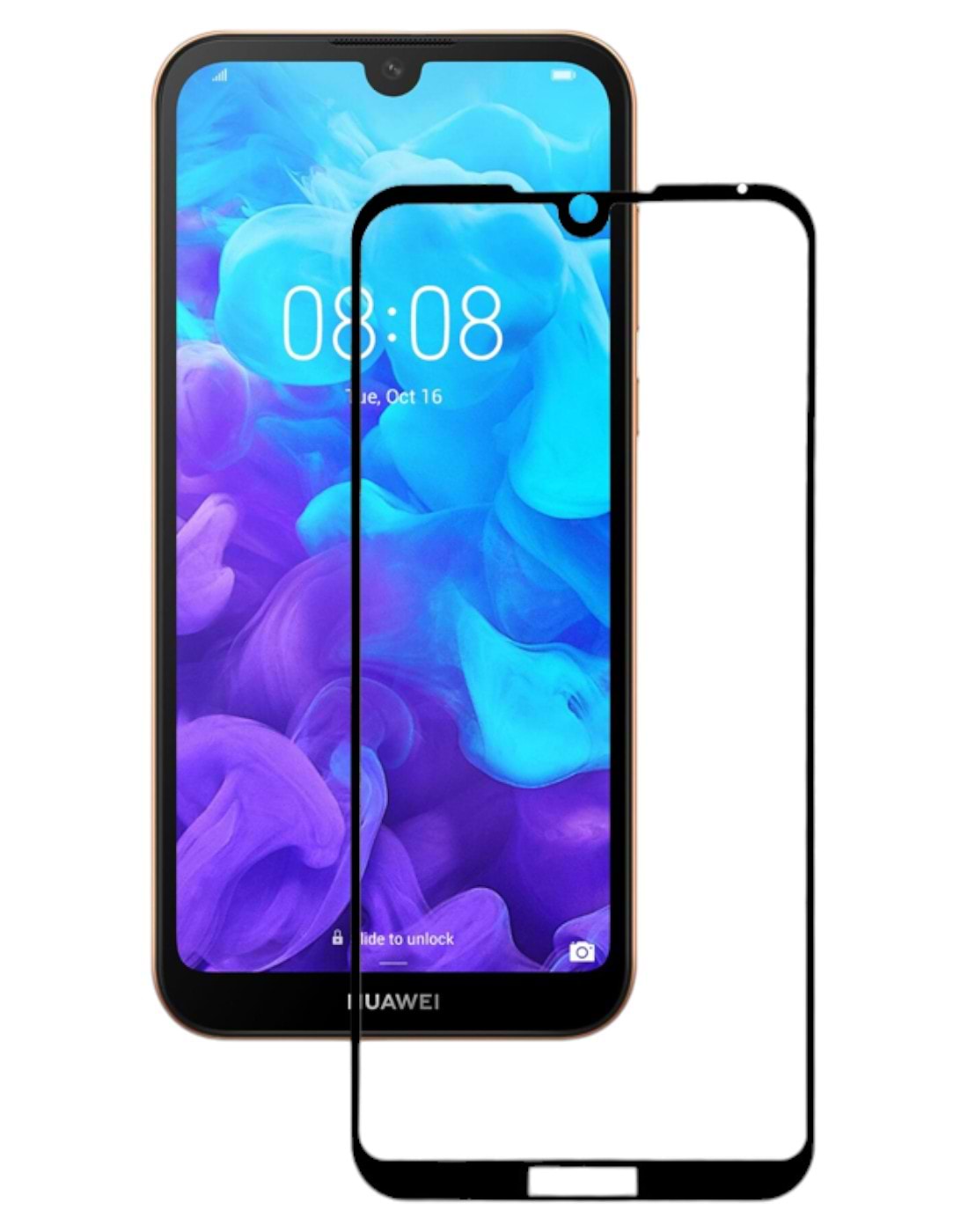 Захисне скло для смартфону BeCover Huawei Y5 2019 Black (703832)
