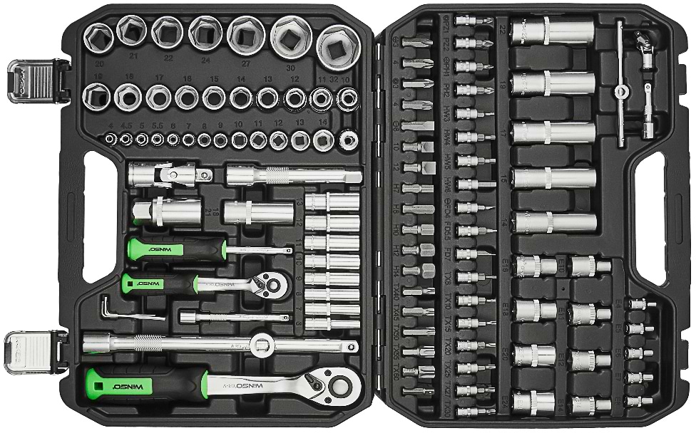 Фото - Набор инструментов Winso в кейсе Pro 110 шт. (924110)