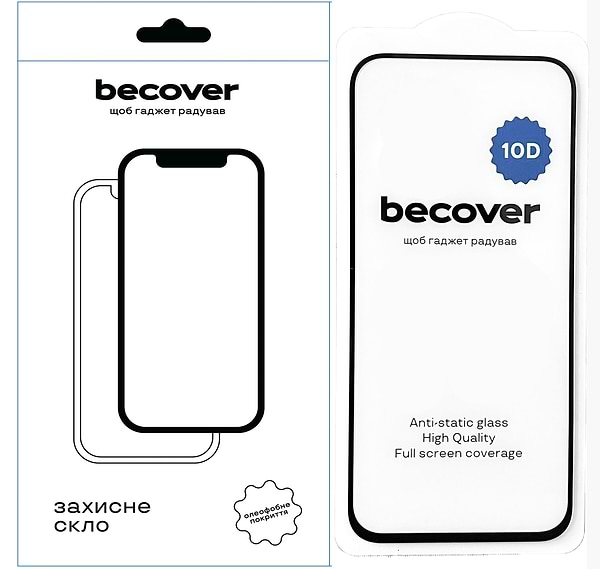 Фото - Захисне скло для смартфону BeCover for Google Pixel 9 10D Black (712325)