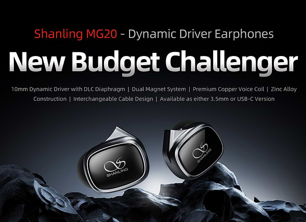 Фото - Наушники вкладыши проводные Shanling MG20 Titanium