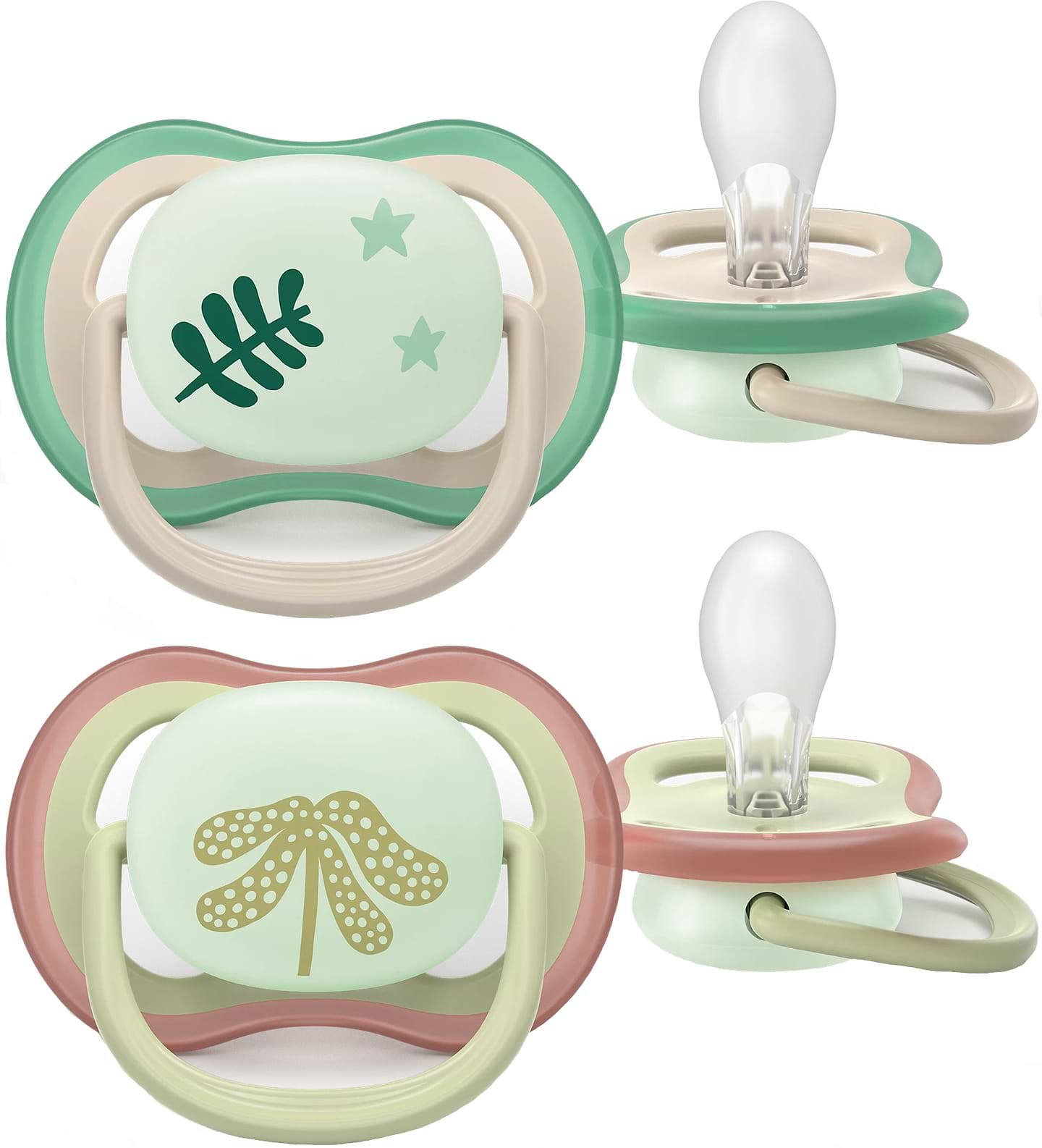 Ортодонтична пустушка Philips Avent Ultra Air Нічна, 6-18 міс. (SCF376/31) - Фото 1