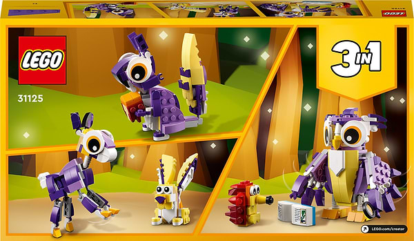 Фото - Конструктор LEGO Creator 3 v 1 Фантастичні лісові істоти (31125)