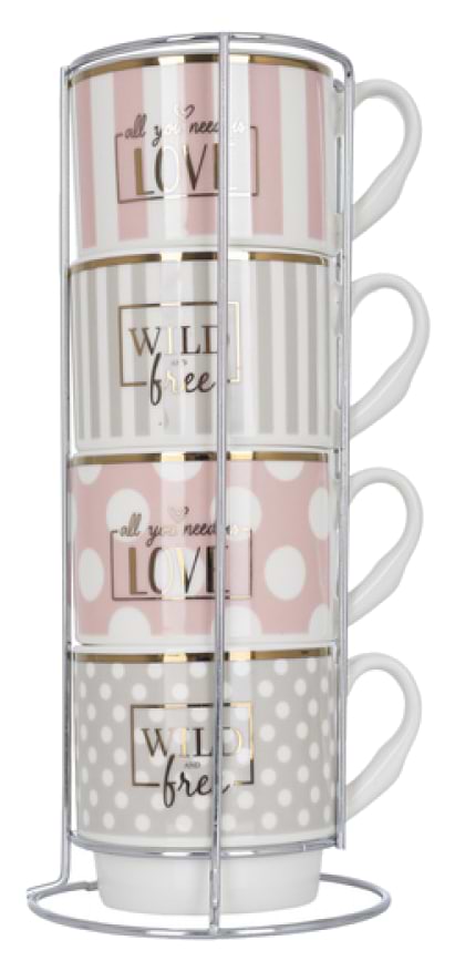 Фото - Набір чашок Limited Edition Glam 4х345 мл (B248-T2005)