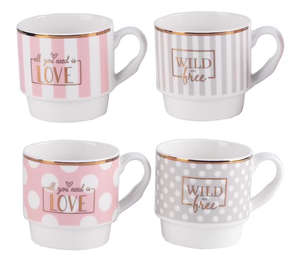 Фото - Набір чашок Limited Edition Glam 4х345 мл (B248-T2005)