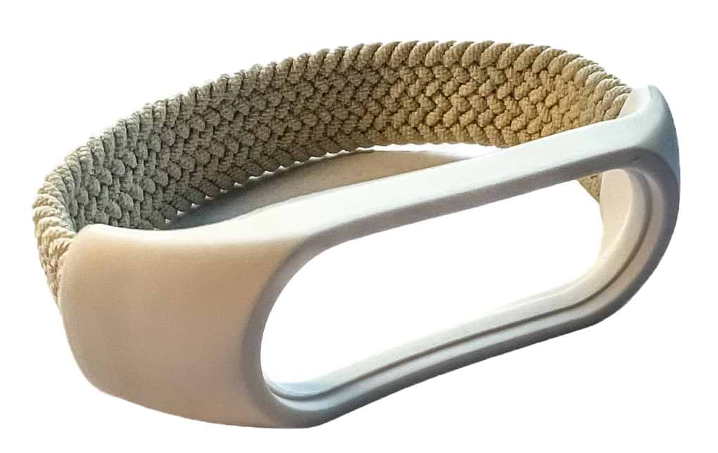 Ремінець для фітнес-браслету BeCover Elastic Nylon Style for Xiaomi Mi Smart Band 5 / Mi Smart Band 6 (Size M) Beige (710495)