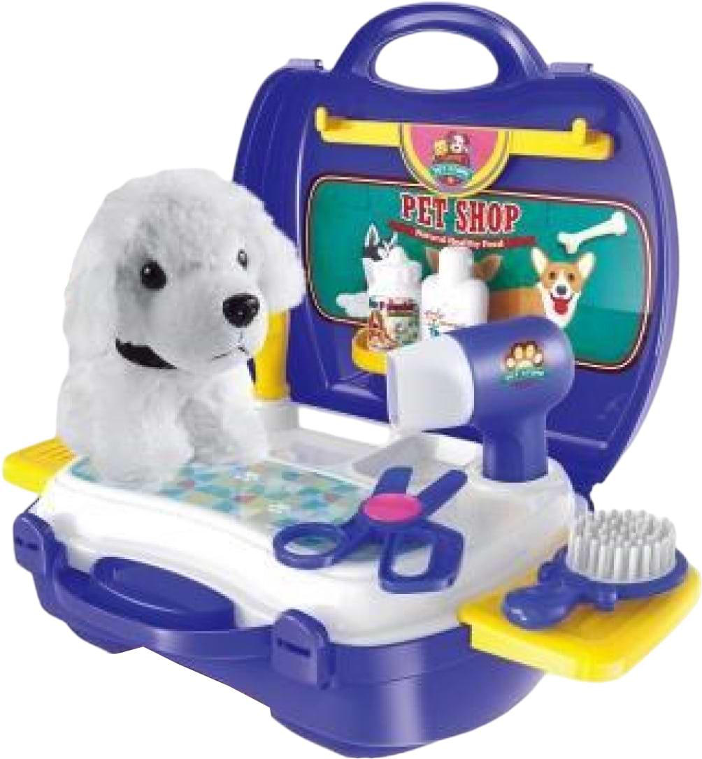 Сюжетно-ролевая игра. Салон красоты Bowa парикмахерская для животных в чемодане (8357)