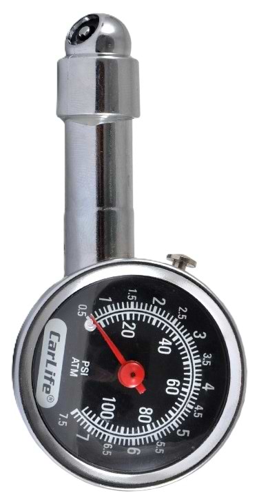 Манометр автомобільний CarLife 7,5 Атм (TG571/P)