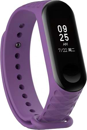 Фото - Ремінець для фітнес-браслету Xiaomi Ribbed Strap for Mi Band 3 Lilac (XMB3-RIB-LIL)