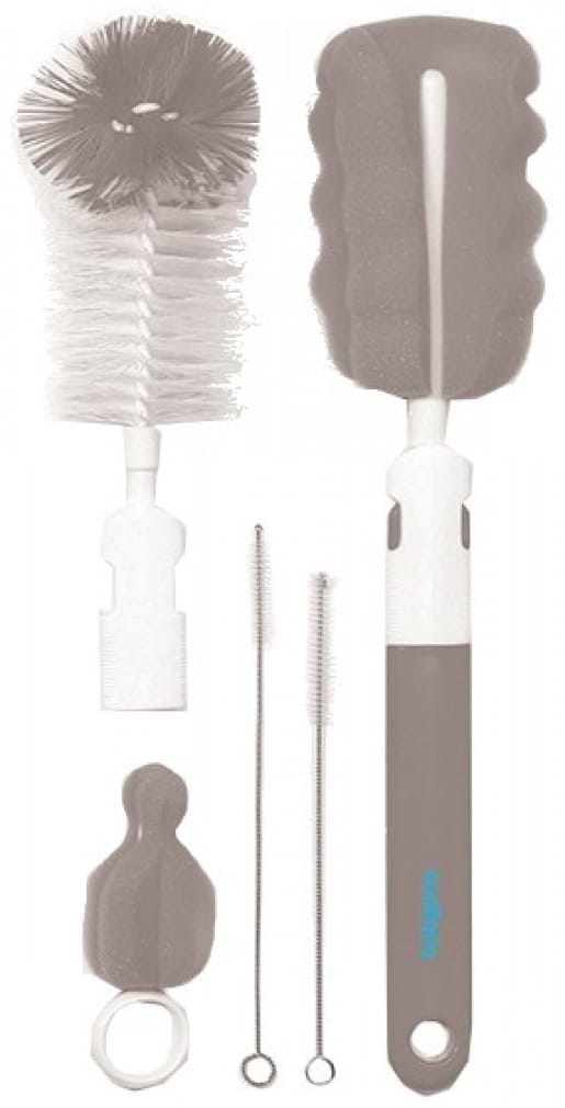 Фото - Ершик для детских бутылочек BabyOno набор со сменной ручкой, зеленый (735/02)