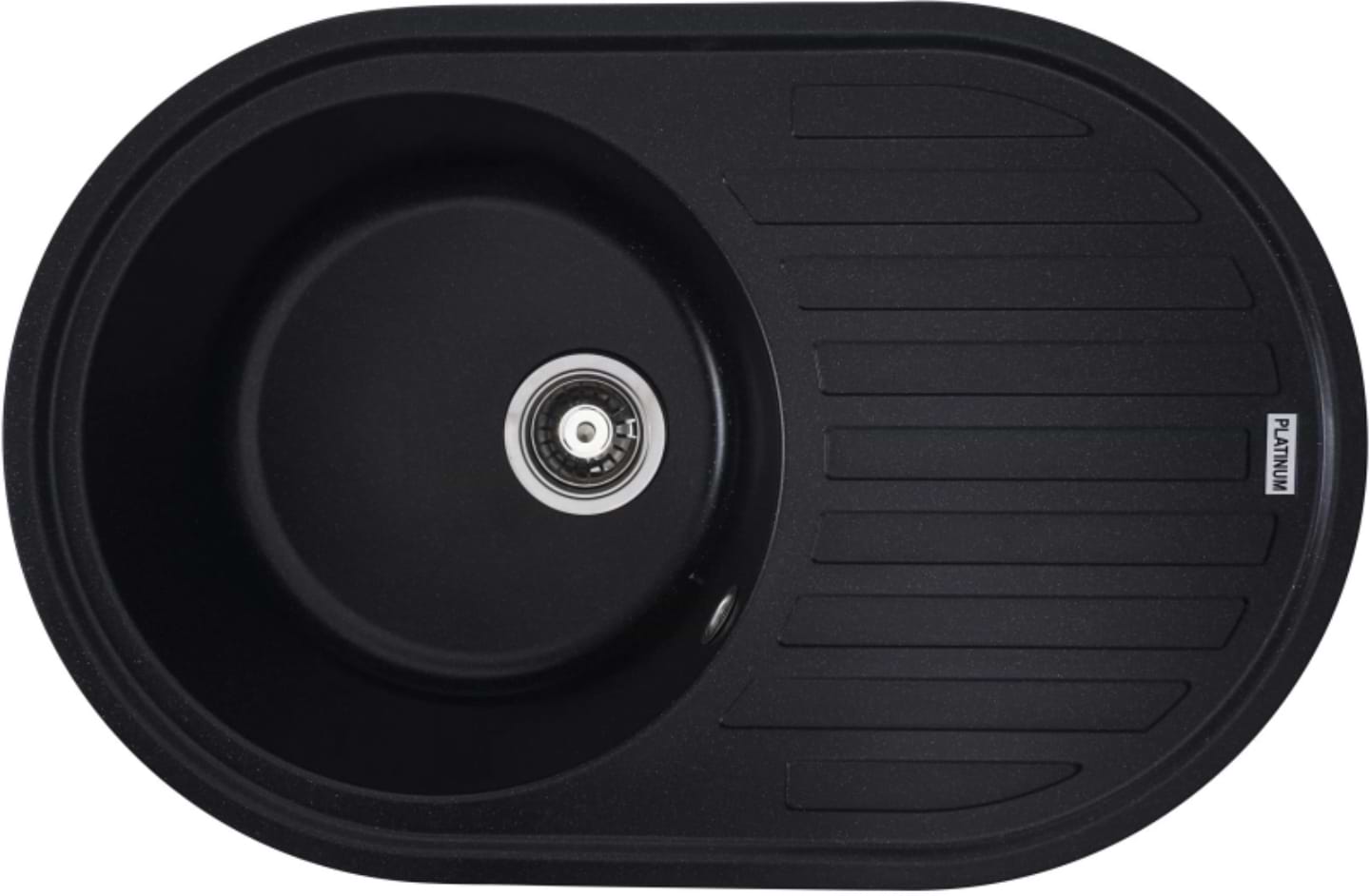 Мойка кухонная VALESO 7750 LIRA матовая Черный металлик