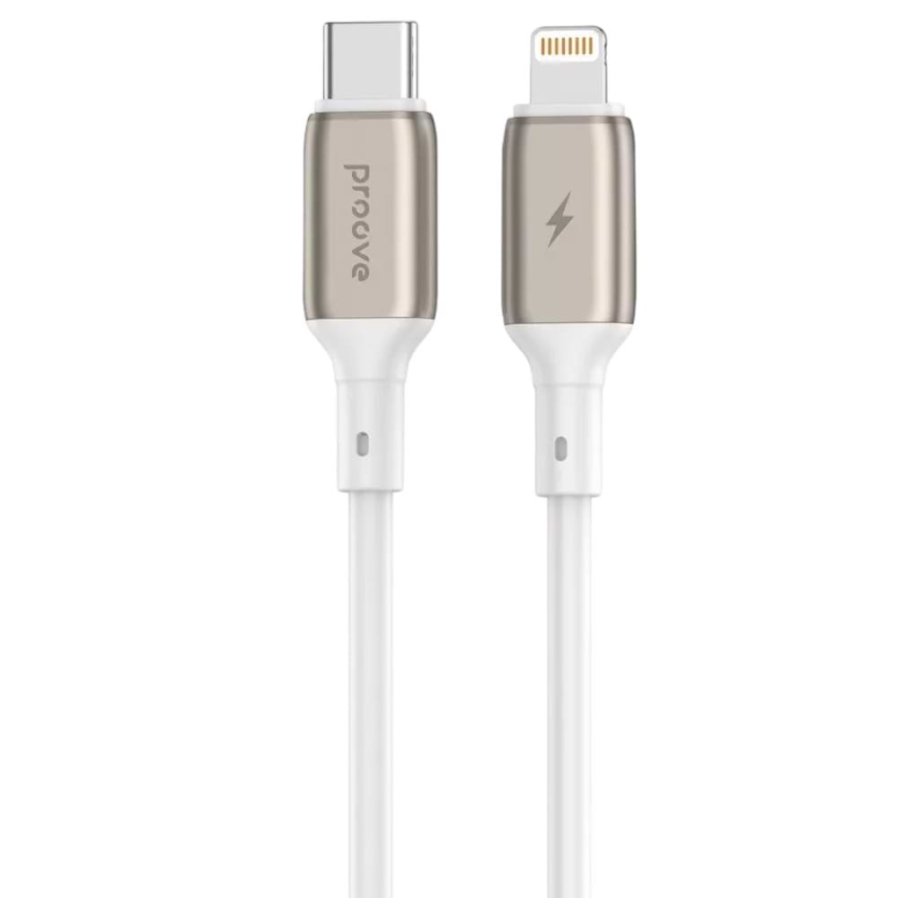 Кабель синхронизації даних Proove Flex Metal Type-C to Lightning 27W 1m White (CCFM27002102) - Фото 1