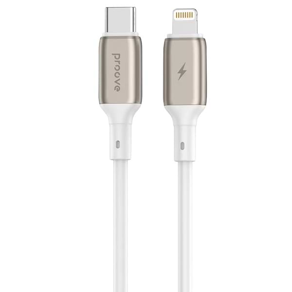 Фото - Кабель синхронизации данных Proove Flex Metal Type-C to Lightning 27W 1m White (CCFM27002102)