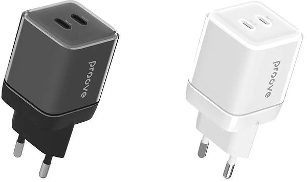 Фото - Мережевий зарядний пристрій Proove Pure GaN Max 67W (Type-C + Type-C) White (WCPU67022202)