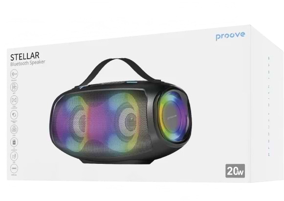 Фото - Портативна акустика Proove Stellar 20W (APP) black (PDSL20001AP01)