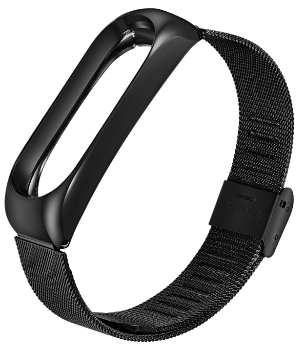 Ремешок для фитнес-браслета BeCover Metal for Xiaomi Mi Smart Band 5 Black (705146)