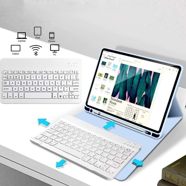 Фото - Чохол-клавіатура для планшета BeCover for Apple iPad Mini 6 2021 Light Blue (712989)